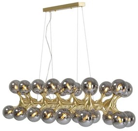 Atomic Balls visiaca lampa zlatá 140 cm