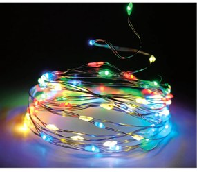 Svetelný drôt farebná, 80 LED