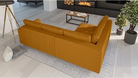 Rohová pohovka (ľavý roh) v horčicovohnedej farbe Ariella - Ropez