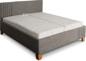 Posteľ čalúnená RONIA + lamelový rošt + matrac EMI