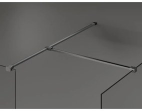 Mexen T spoj pre Kioto WALK-IN sprchové steny 8mm, brúsený grafit, 800-09-66