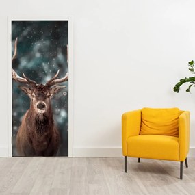 Fototapeta na dvere - Majestátnosť jeleňa (95x205cm)