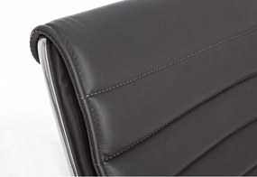 Tmavosivá kancelárska stolička z imitácie kože Perth – Yes Everyday