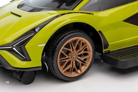 Lean Toys Detské odrážadlo Lamborghini QLS-996T s rúčkou - zelené