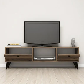 TV stolek SERENAT 138 cm černý/ořech | BIANO