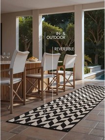 Čierny/krémovobiely vnútorný a vonkajší behúň 80x200 cm Haringey Terrick – Ted Baker