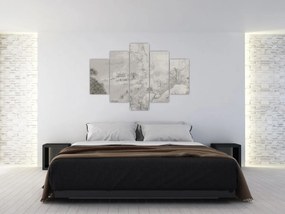 Obraz - Čínska krajina (150x105 cm)
