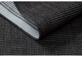 Kusový koberec Duhra čierny atyp 60x250cm
