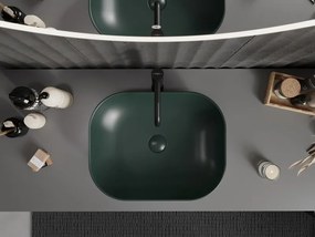 Mexen ROSA umývadlo, 50x40 cm, tmavo-zelená, 21095047