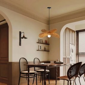 Immax 08265L - Luster na lanku MARIPOSA 1xE27/40W/230V pr. 50 cm juta