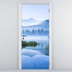 Fototapeta na dvere - Horské jazero (95x205cm)