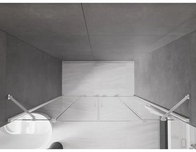 Mexen Velar Duo, posuvné dvere do otvoru 180x200 cm, 8mm číre sklo, chrómový profil, 871-180-000-02-01