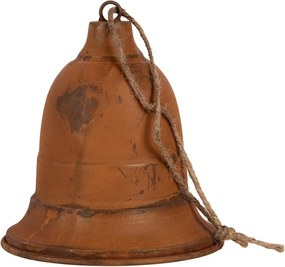Christmas Decoration Figurine Bell ? 25x28 Cm Brown Metal - ? 25*28 cm