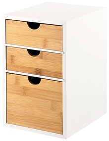 Kesper 58957 Organizér s 3 priehradkami bambus, 27 x 21 x 17 cm