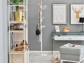 Vešiak Flash (buk biely + biela). Vlastná spoľahlivá doprava až k Vám domov. 1111804