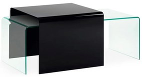 Sklenený odkladací stolík 60x60 cm Burano – Kave Home