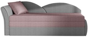 Rozkladacia pohovka Arco L - ružová / sivá