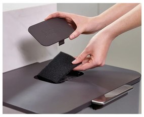 Krémovobiely kôš na triedený odpad Joseph Joseph Totem Compact, 40 l