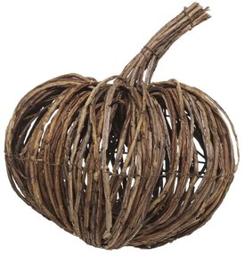 Hnedá prútená dekorácia tekvice Pumpkin - Ø 30*28 cm