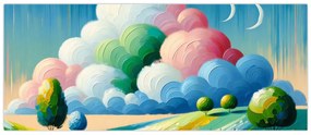 Obraz - Krajinka s mrakom (120x50 cm)