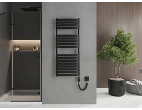 Mexen Bachus, elektrické vykurovacie teleso 1200 x 500 mm, 600 W, čierna, W109-1200-500-2600-70