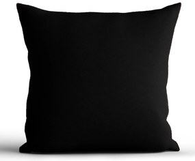 Bavlnená obliečka na vankúš Renforcé 40 × 40 cm - Jasmine čierna