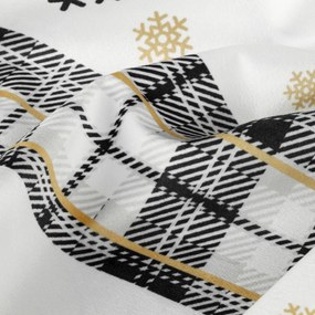 VIANOČNÝ ZATEMŇOVACÍ ZÁVES NA KRÚŽKOCH ANGEL 140X250 CM BIELA