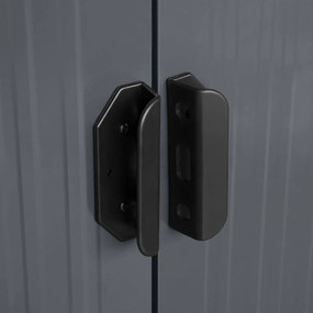 Záhradný domček BestBerg ZD-67AW / 4,3 m² / 197 × 217 × 202 cm / antracit/biela