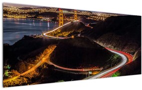 Obraz - Golden Gate Bridge (120x50 cm)