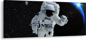 Obraz - Astronaut vo vesmíre (120x50 cm)