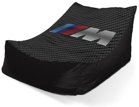 Sedací vak Lounge MPERFORMANCE karbon - detský, čierna