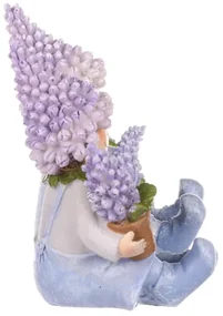 Figúrka s motívom levandule, výška 12cm