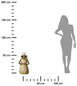 Záhradná plastová figúrka Arndt, 55x25 cm, zelená