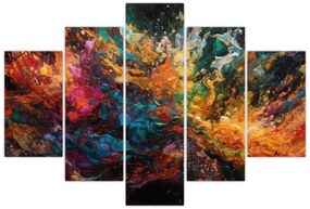 Obraz - Farebná abstrakcia II. (150x105 cm)