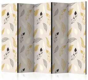 Artgeist Paraván - Golden Feathers [Room Dividers]