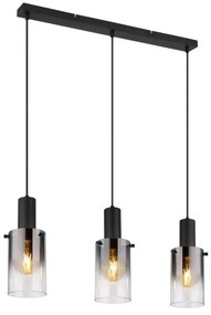 Globo 15907-3H - Luster na lanku FLORENTINA 3xE27/40W/230V čierna