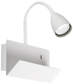 Rabalux 71090 - Nástenná lampa s poličkou TACITO 1xGU10/25W/230V biela