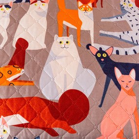 Prehoz na posteľ CATMOSPHERE, farebný Rozmer: 170 x 210 cm