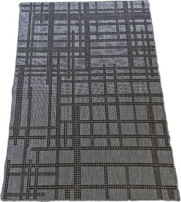 HU Sivý sisalový koberec Sizal Sede-pruhy Rozmer: 60x110 cm