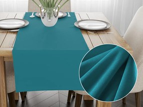 Biante Zamatový behúň na stôl Velvet Prémium SVP-035 Tyrkysovo modrý 45x180 cm