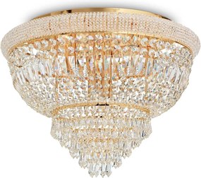 Prisadené stropné svietidlo Ideal Lux Dubai PL24 Ottone 243498 E14 24x40W Ip