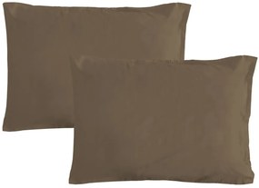 Gipetex Natural Dream Obliečka na vankúš talianskej výroby 100% bavlna - 2 ks tortora - 2 ks 70x90 cm