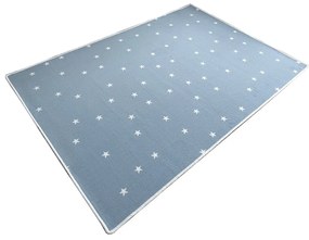 Vopi koberce Kusový detský koberec Hviezdičky modré - 60x110 cm