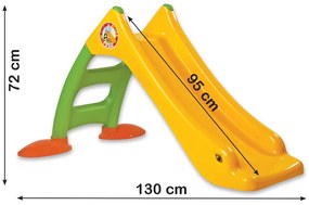 Lean Toys Záhradná šmýkačka 424 zeleno - žltá