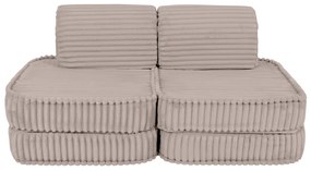 MeowBaby® Churros detská pohovka Basic, Pebble Beige