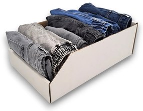 KARTON PAK Úložné boxy na oblečenie, organizéry do skrine BIELY KARTÓN 30 x 47 cm