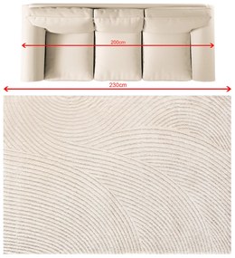 Koberec Travero beige/cream 160x230 cm