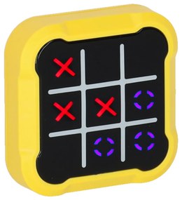 Kolo krížov elektronická logická hra tic tac toe konzola prenosná žltá