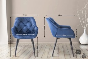 Stolička Tanna - zamat - Modrá