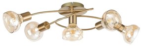 Rabalux 5552 - Prisadený luster HOLLY 5xE14/40W/230V zlatá  5552